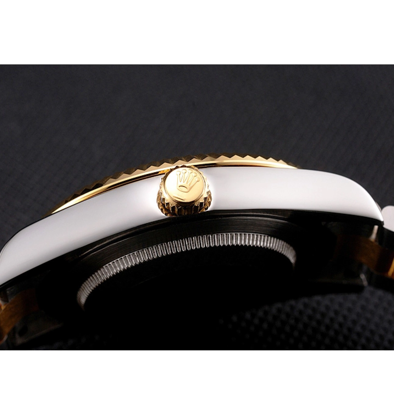 AAA Replica Watches And Gold Stainless Dial Tone Bracelet Datejust Bezel Case Two Steel Swiss Rolex 0824